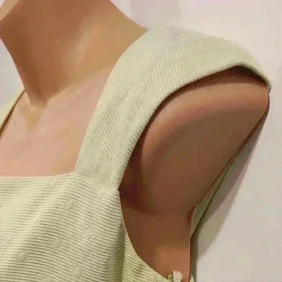 NEW NWT Woman's Talbots Petites Green A-Line Sleeveless Dress Size 10P $168 - Picture 3 of 9